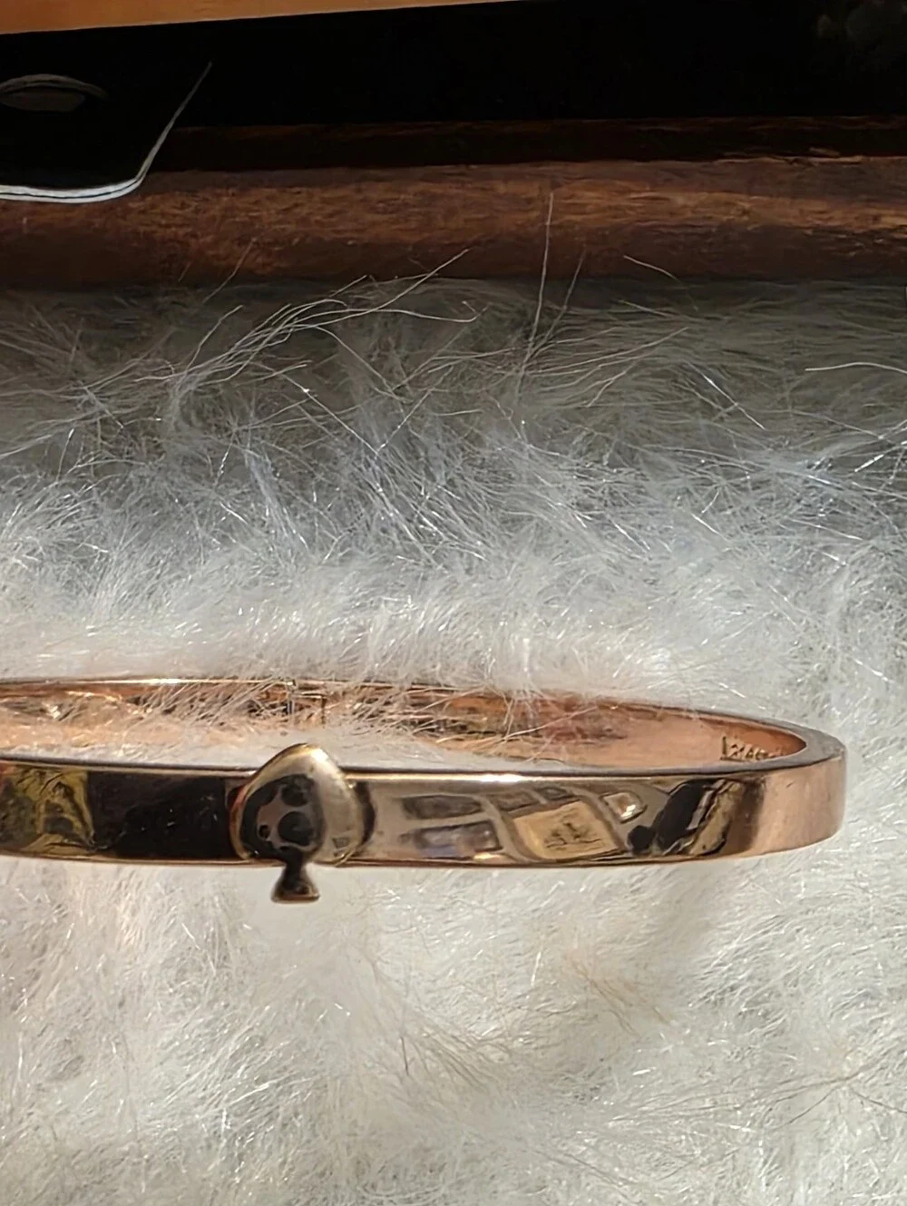 kate spade Rose Gold Spade Hinged Bracelet